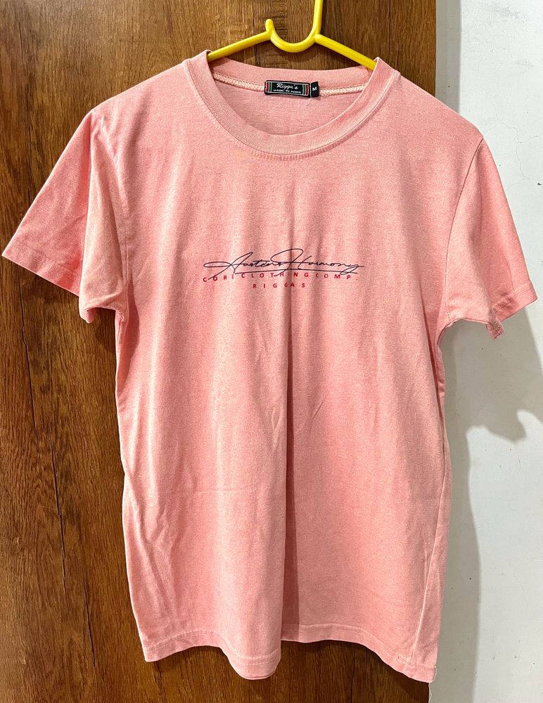 Peach Unisex Casual T-shirt