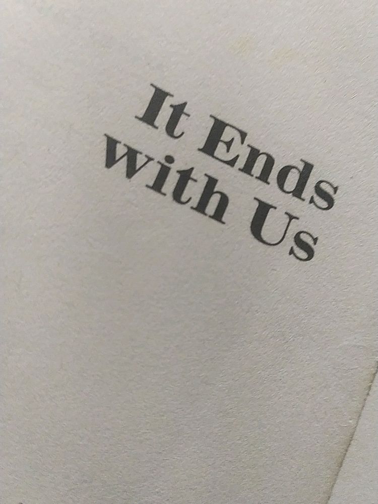 HTIIT ENDS WITH US BY COOLEN HOOVER HANDWRITTEN BO