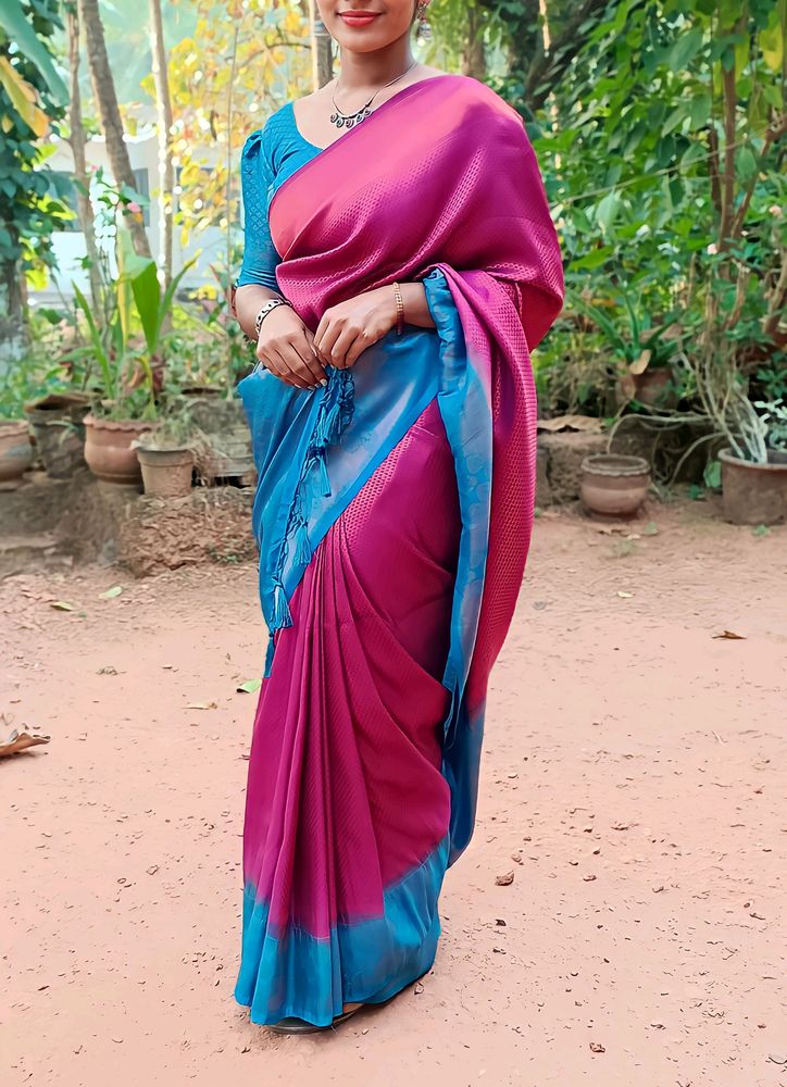 Copper Zeri Silk Saree