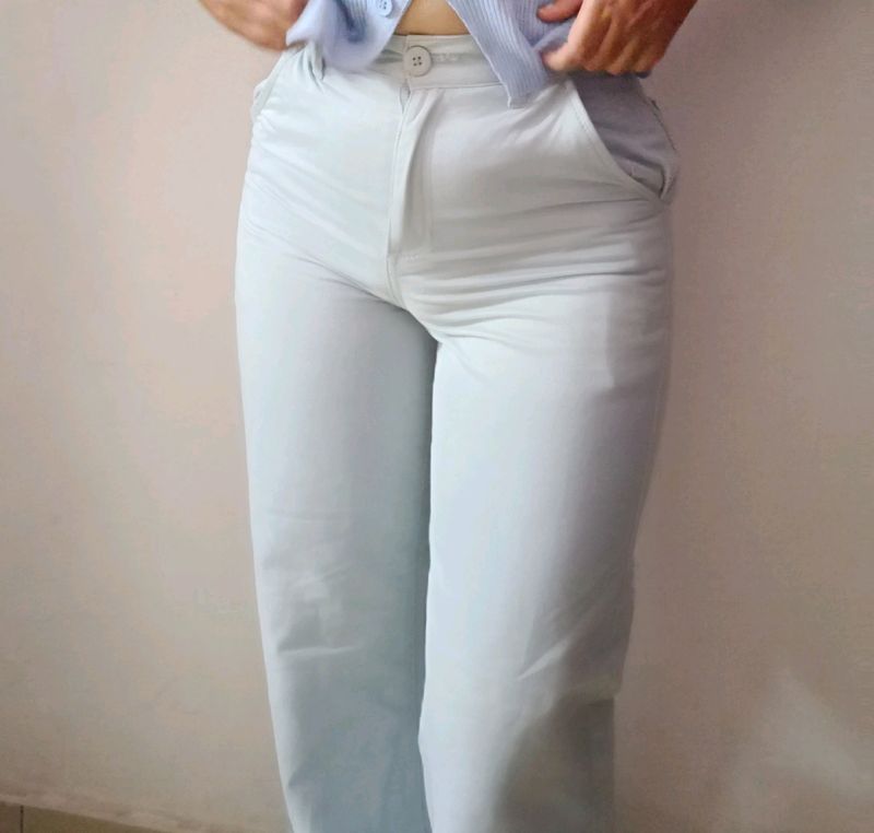 Cotton On Sky Blue Wide Leg Jeans