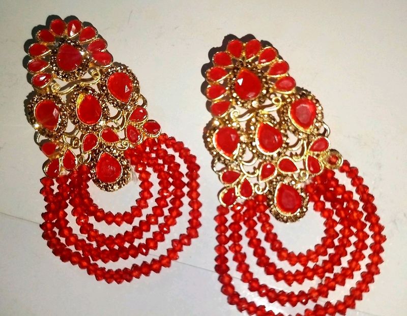 #Red Function Earings#