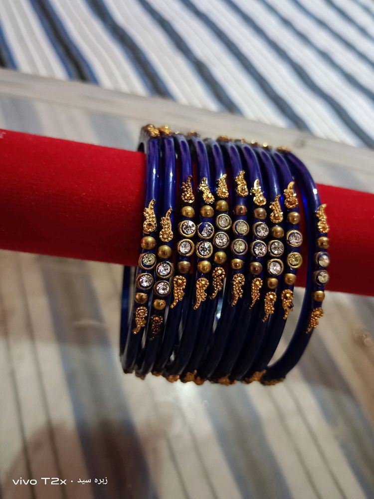 Blue Designer Bangles