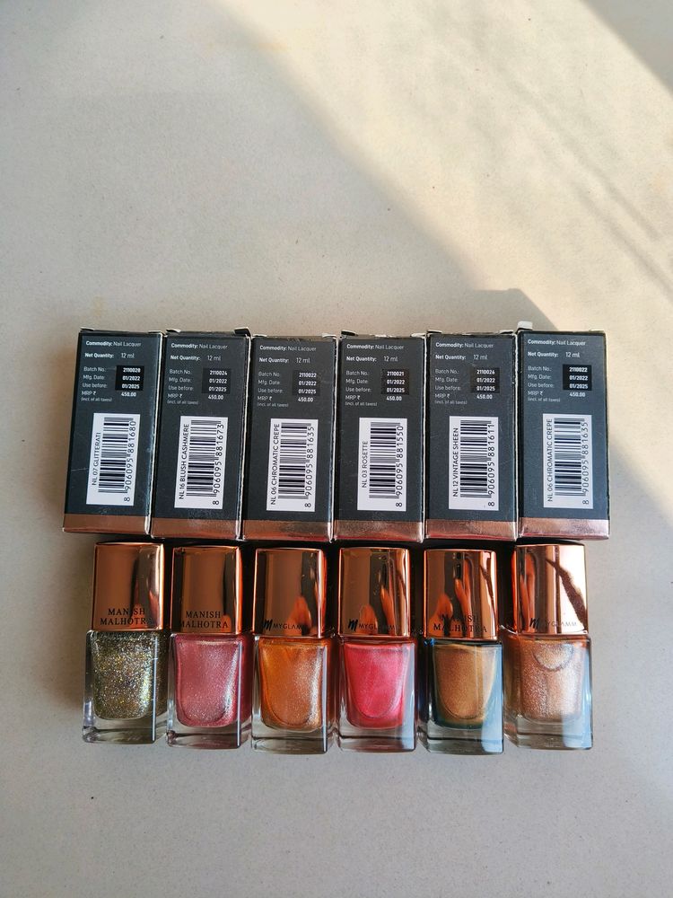 Combo Of 6 Nail Paints