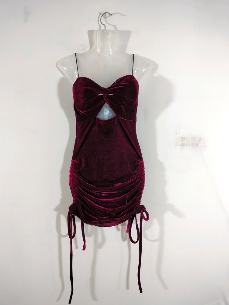 Burgundy Casual Dresses (Women's)