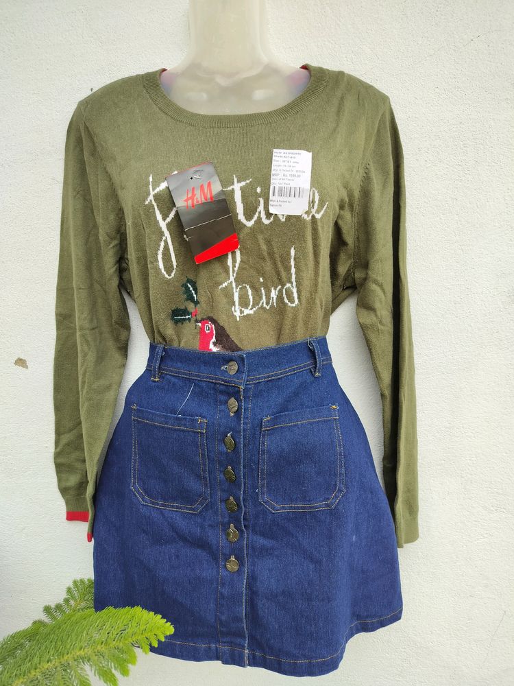 Olive Green Top