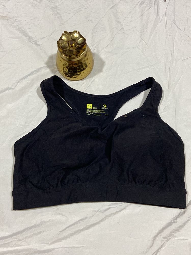 Black Sports Wear Bra