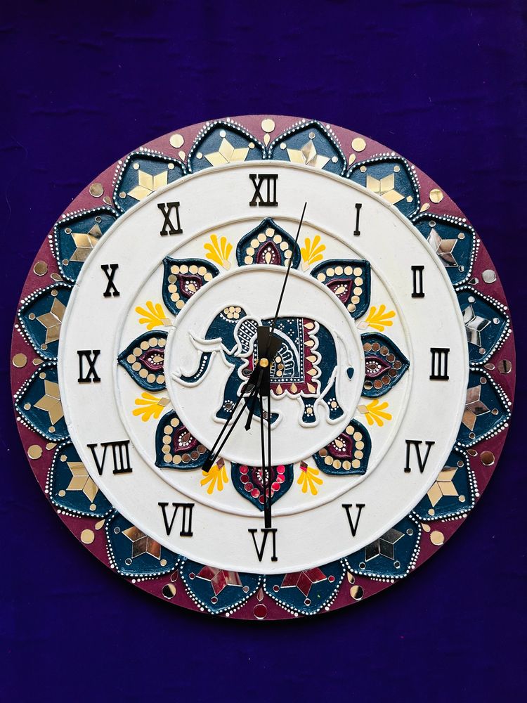 Mandala Art Wall Clock