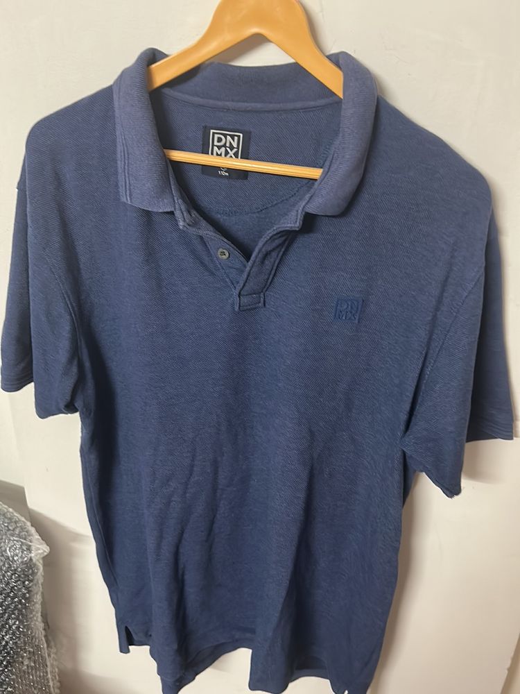 XL Blue Polo Collar Tshirt