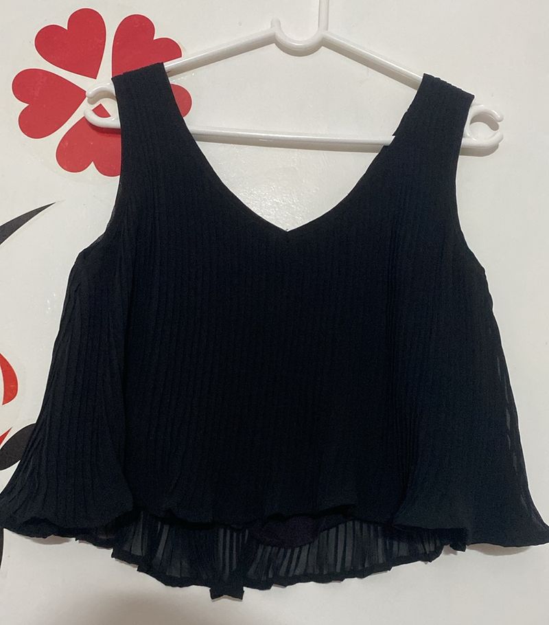 Anasazi Black Crop Top