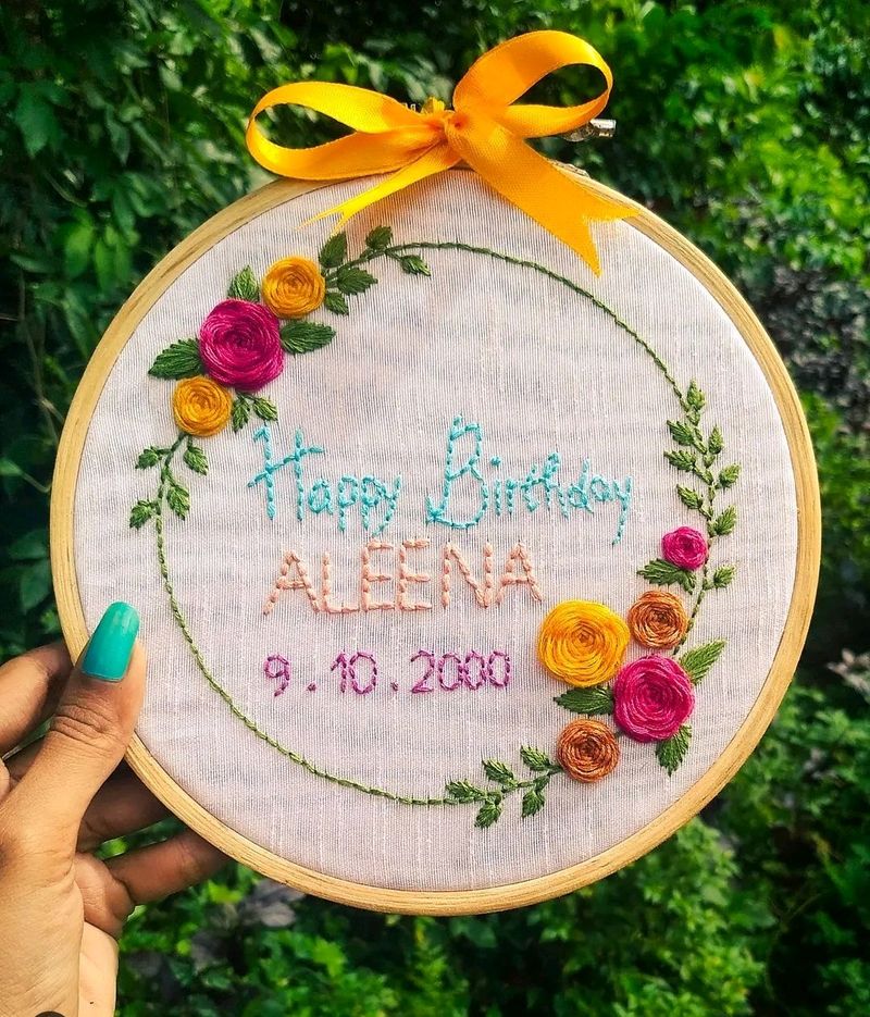 Customised Embroidery Hoop