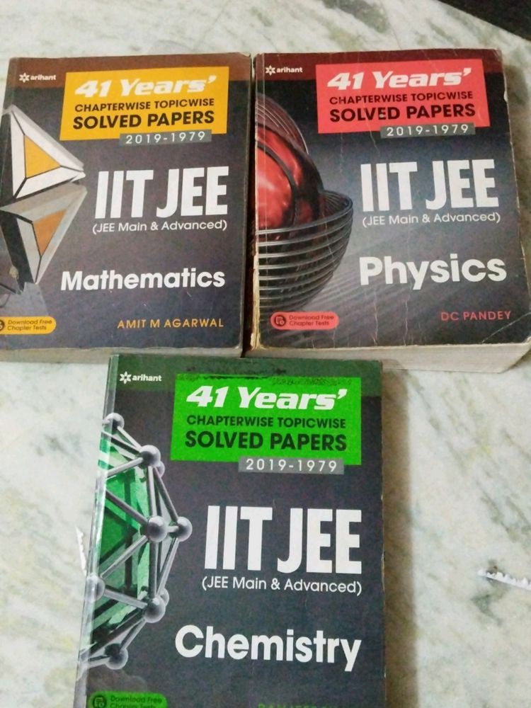 Arihant Physics Chemistry Maths Solved Jee Papers