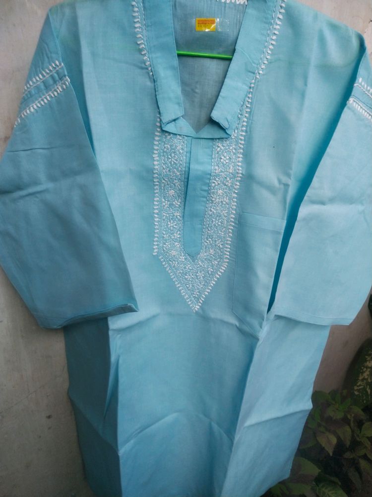 Traditional Bangali Kurta Chikenkari