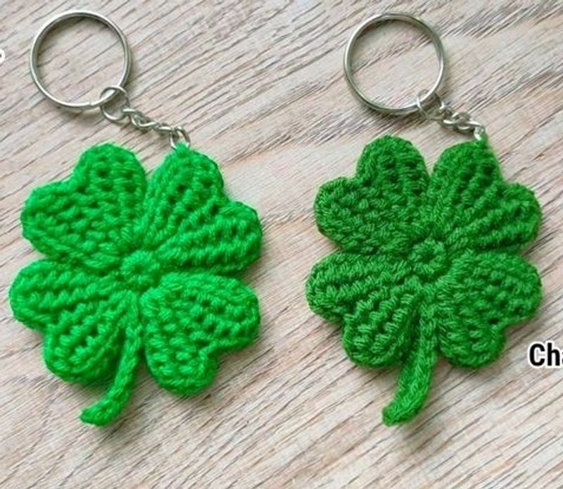 Crochet Good Luck 🍀 Keychain 1