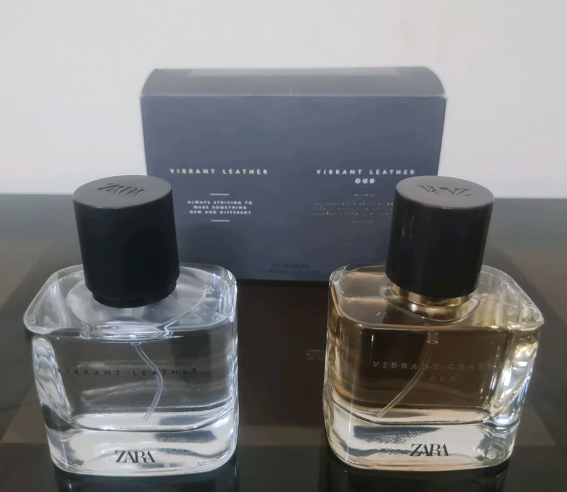 ZARA VIBRANT LEATHER COLLECTION (2) PERFUMES