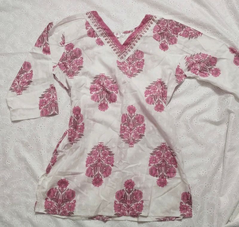 floral short kurti