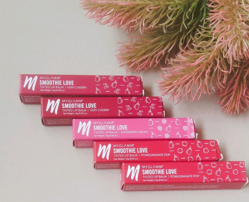 Combo Of 5 Tinted Lip Balm