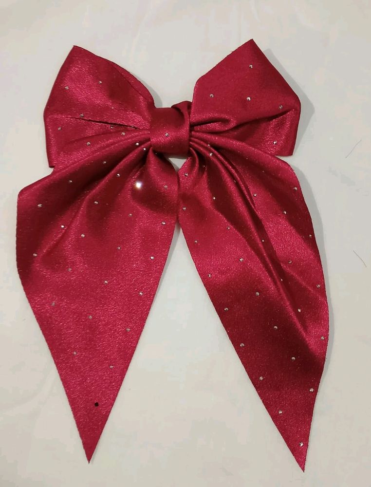 Shimmer Red Bow