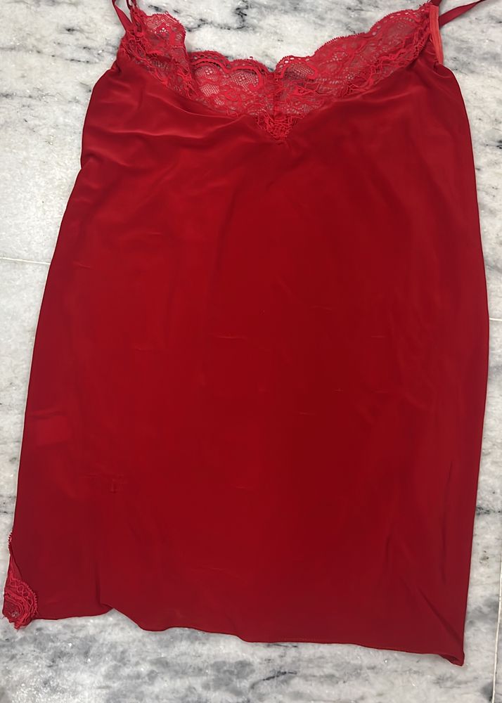 Red Color Nighty Top