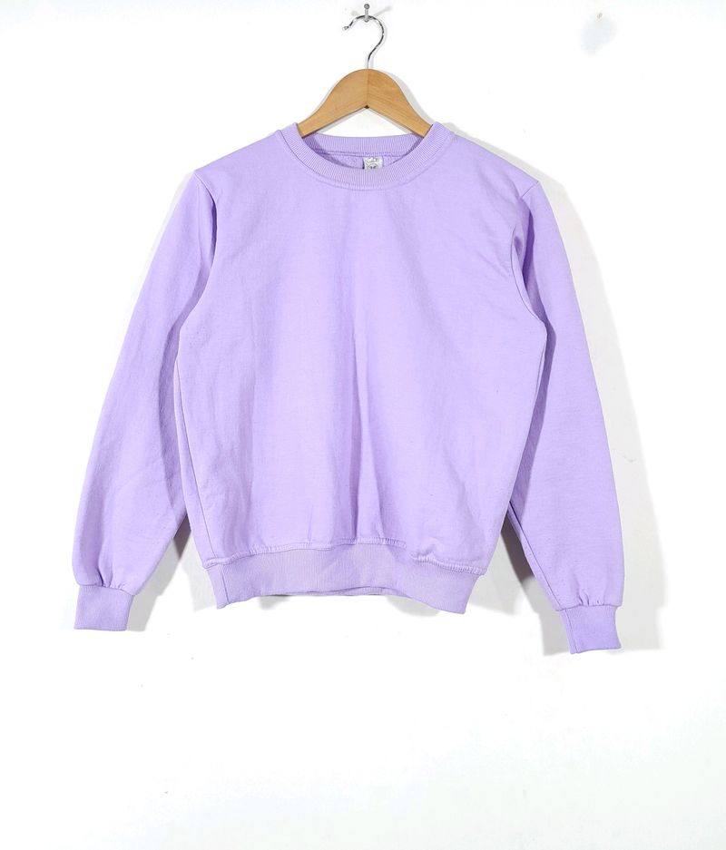 Lavender High Neck Sweatshirt(Women's)