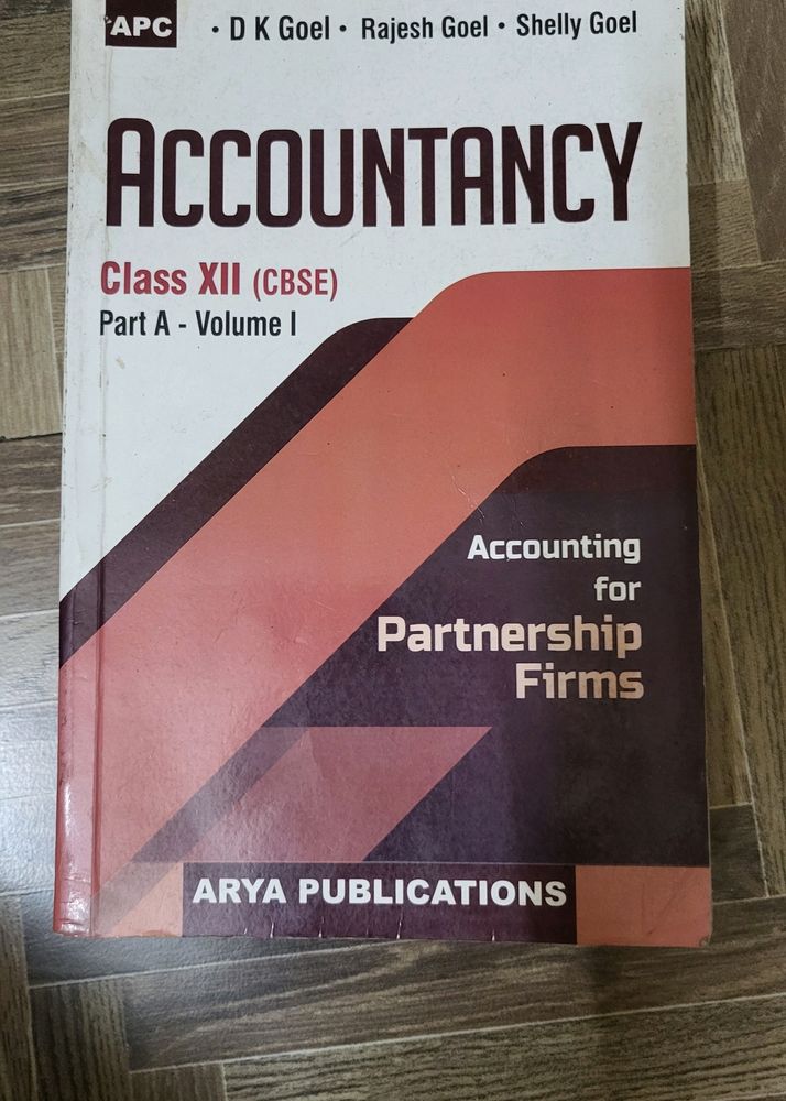 Accountancy D.K Goel ,Class 12 Book