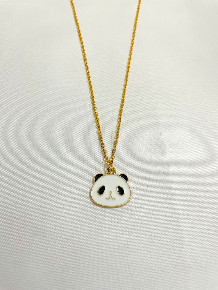 Cute Panda Pendant And Chain.