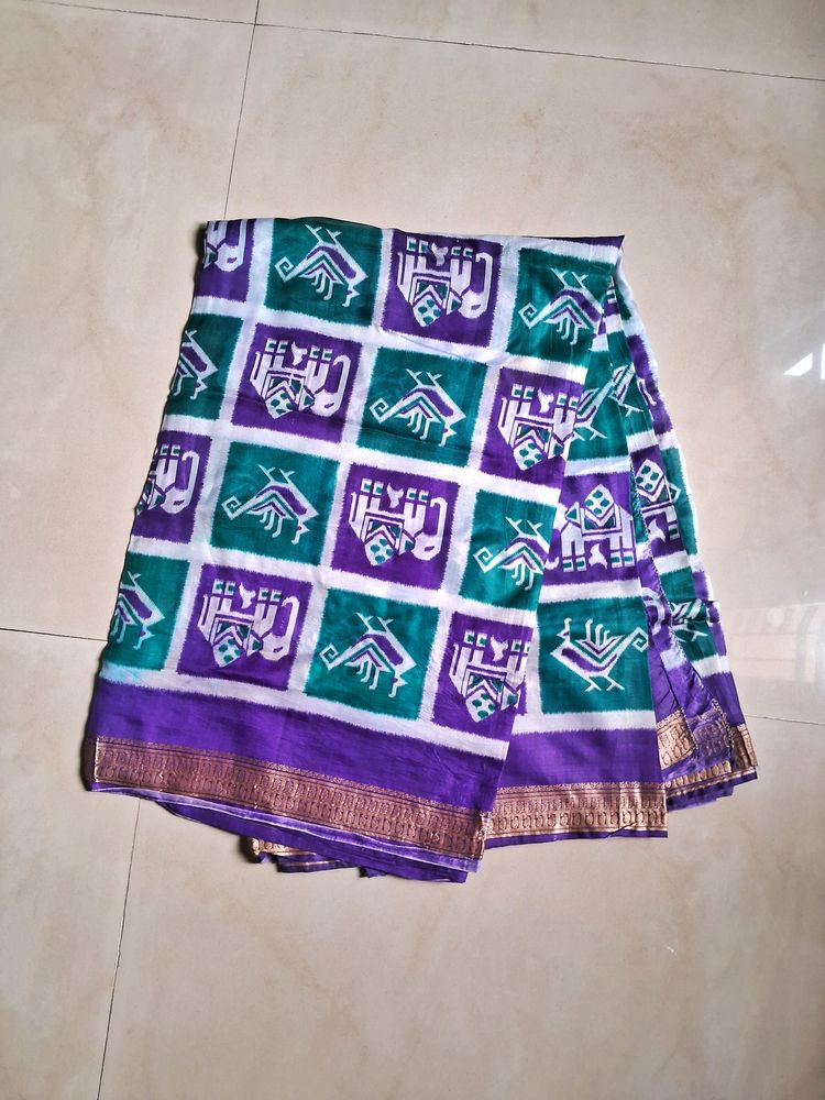 Art Silk Saree With Beautiful Print