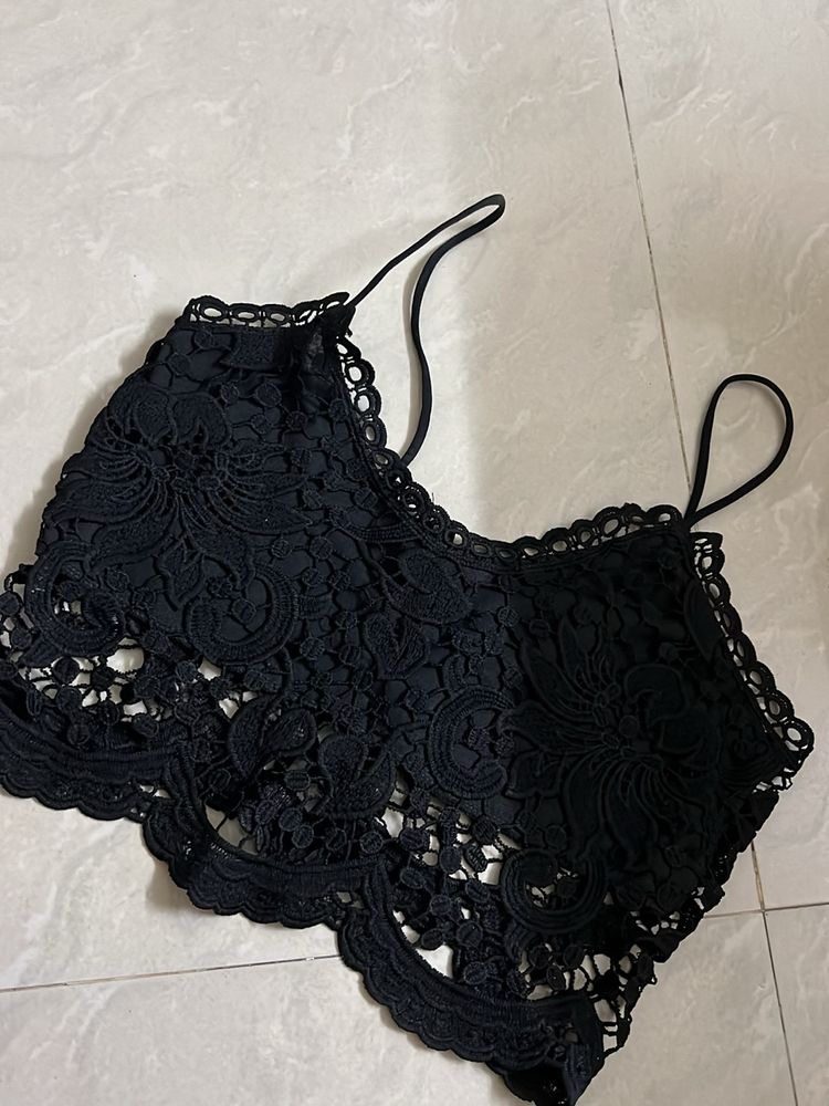 Black Lace Top