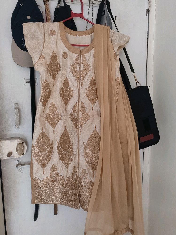 Golden Patyala Dress Set