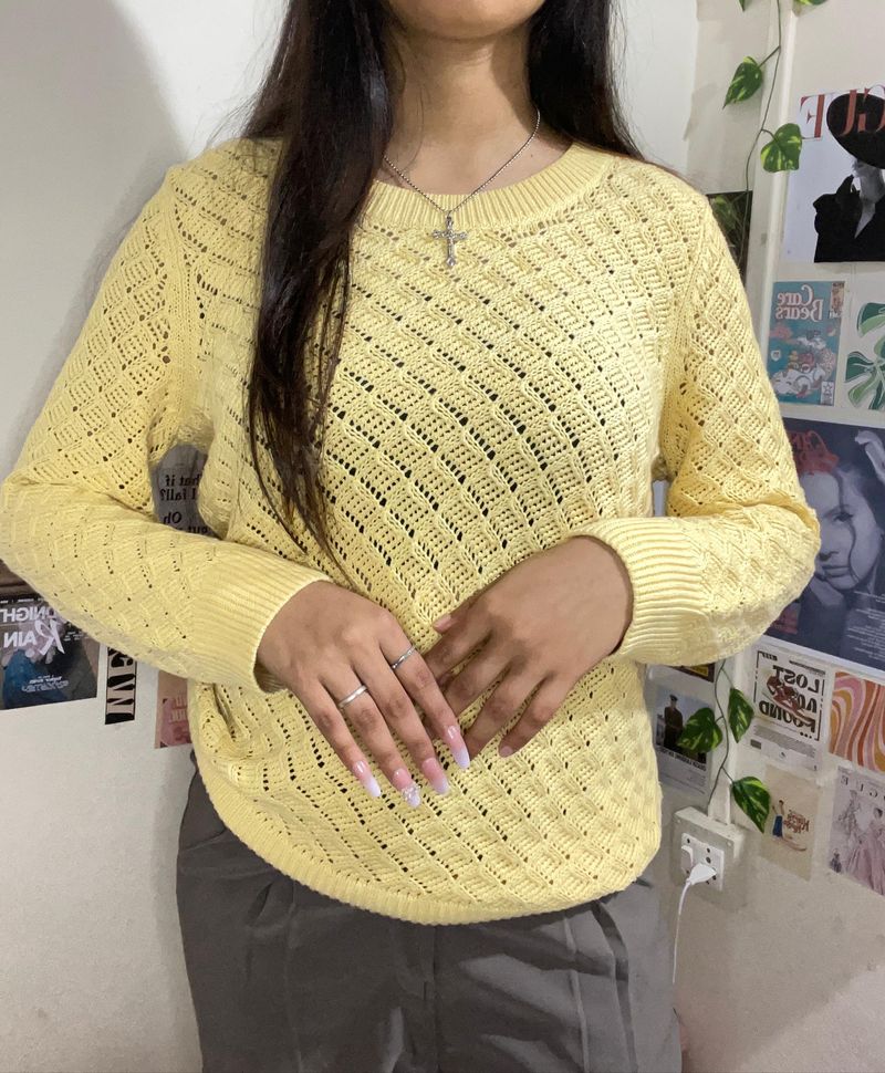 Knitted Pullover🌻💛