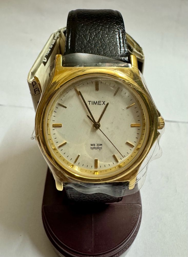 Timex Original Gold Watch With Leather Strap