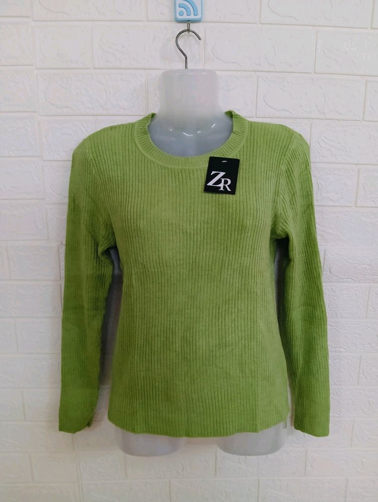 Light Green Woolen Tops