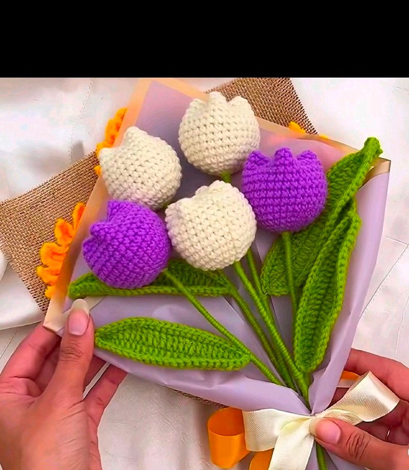 Crochet Flower Bouquet(3flower)