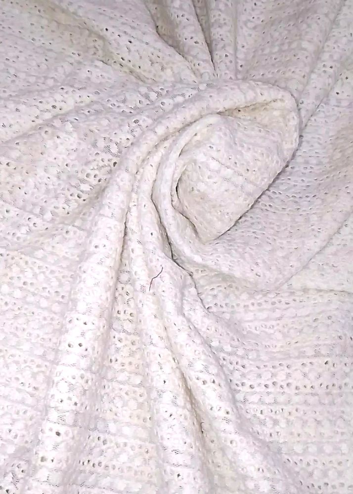 Chikankari On Net Fabric