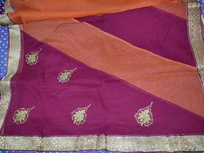 Cotton Saree With Blouse