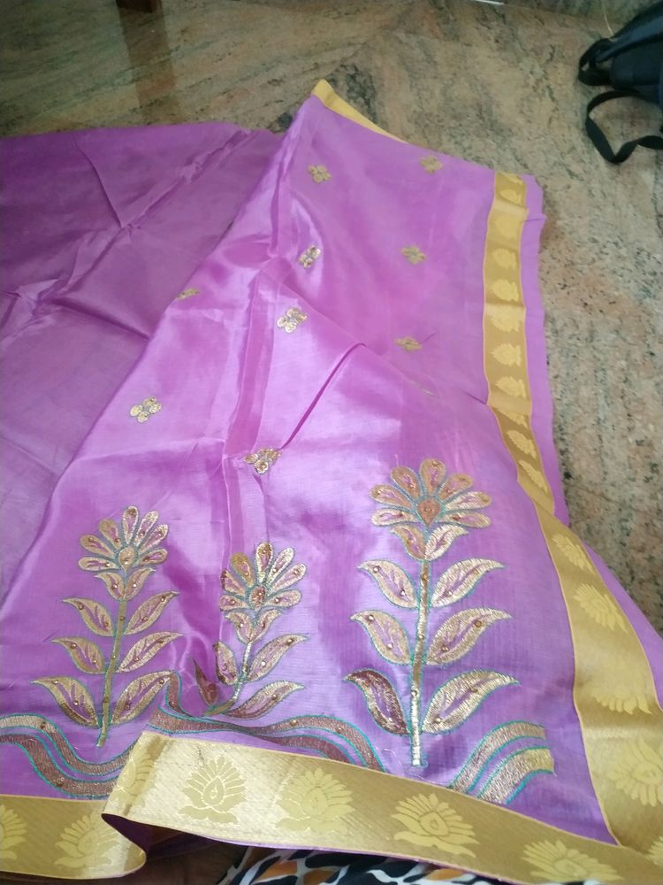 Saree New With Attached Blouse Piece