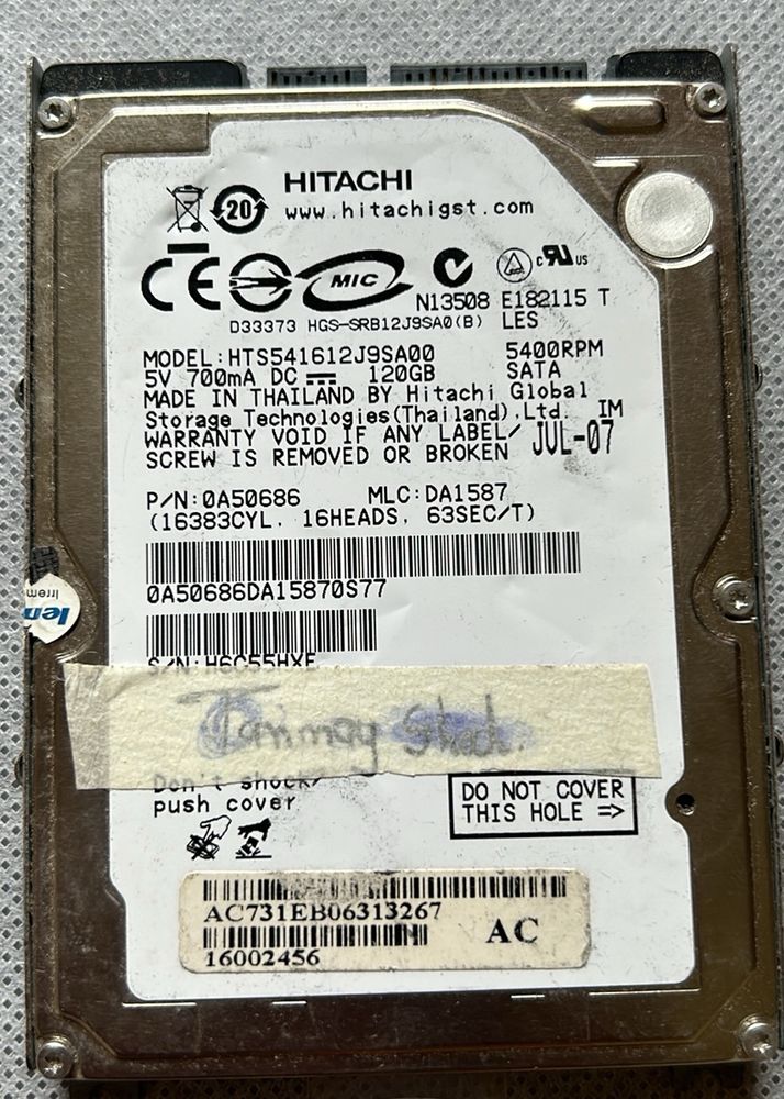 HITACHI 120GB HDD