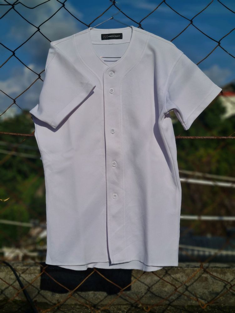 Baseball Jersey Full White(ImportProduct) A1QualiT