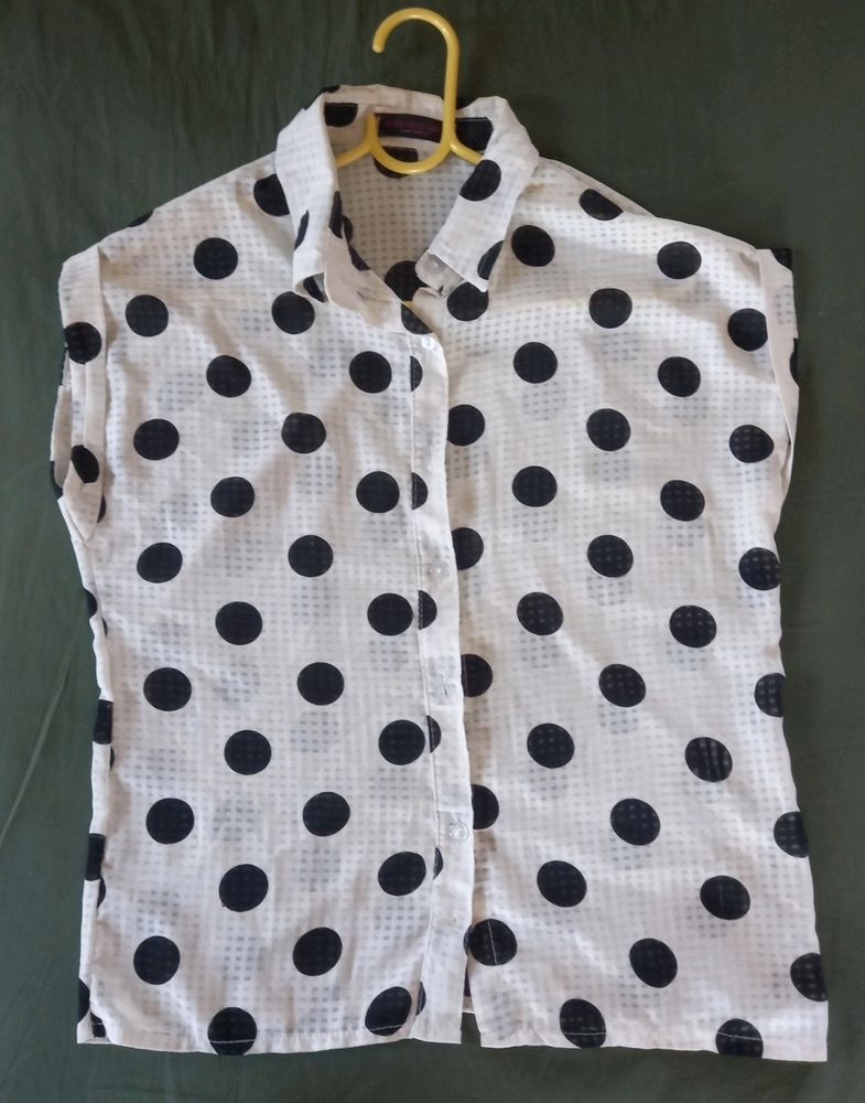 Polka-dot Shirt Black & White