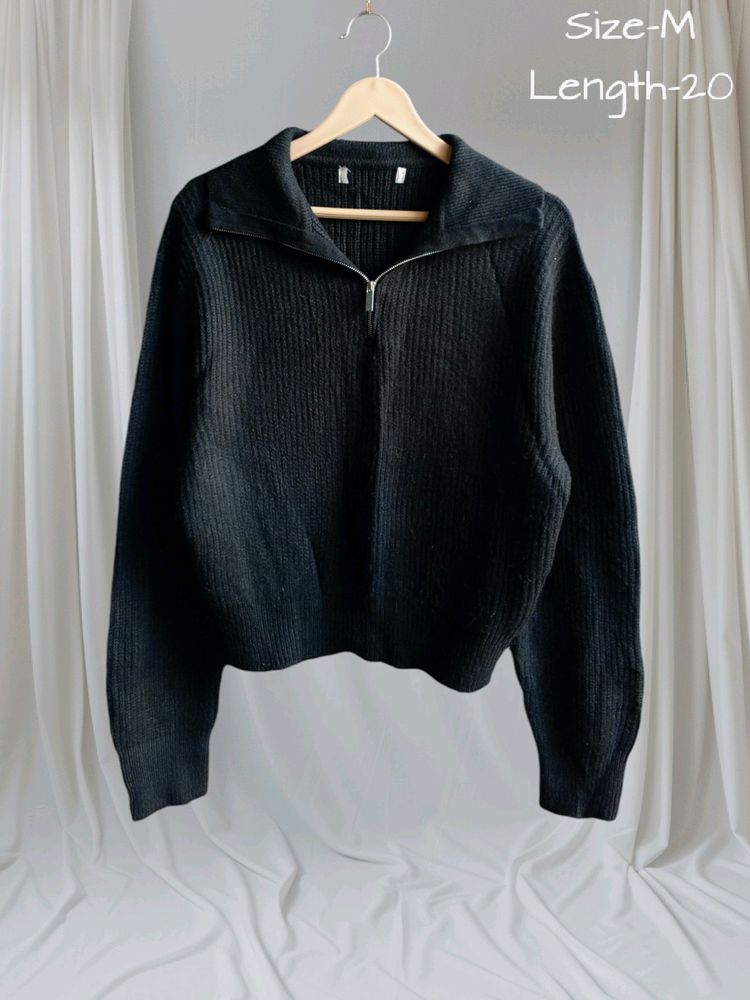 Black Knitted Sweater