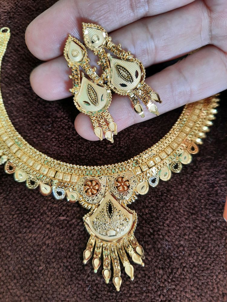 Gold Plated Necklace Set