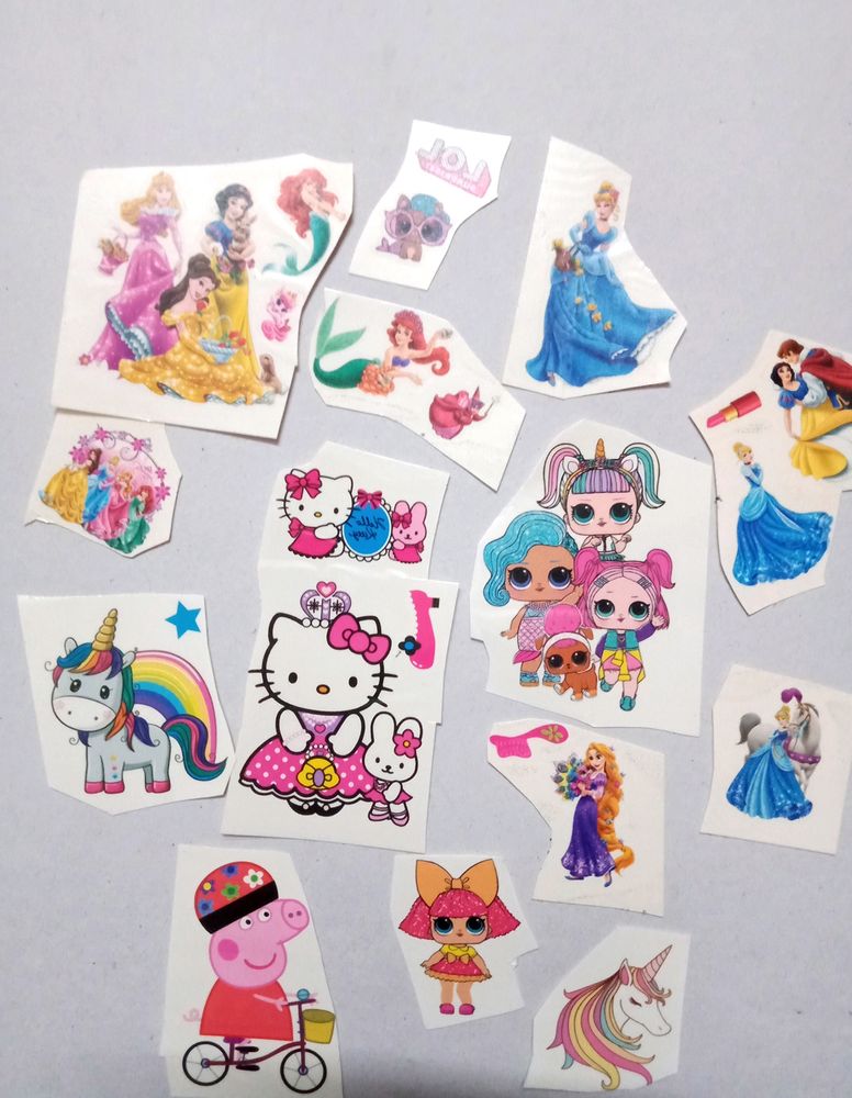 Cute Cartoon Tattoo Stickers 😍💫