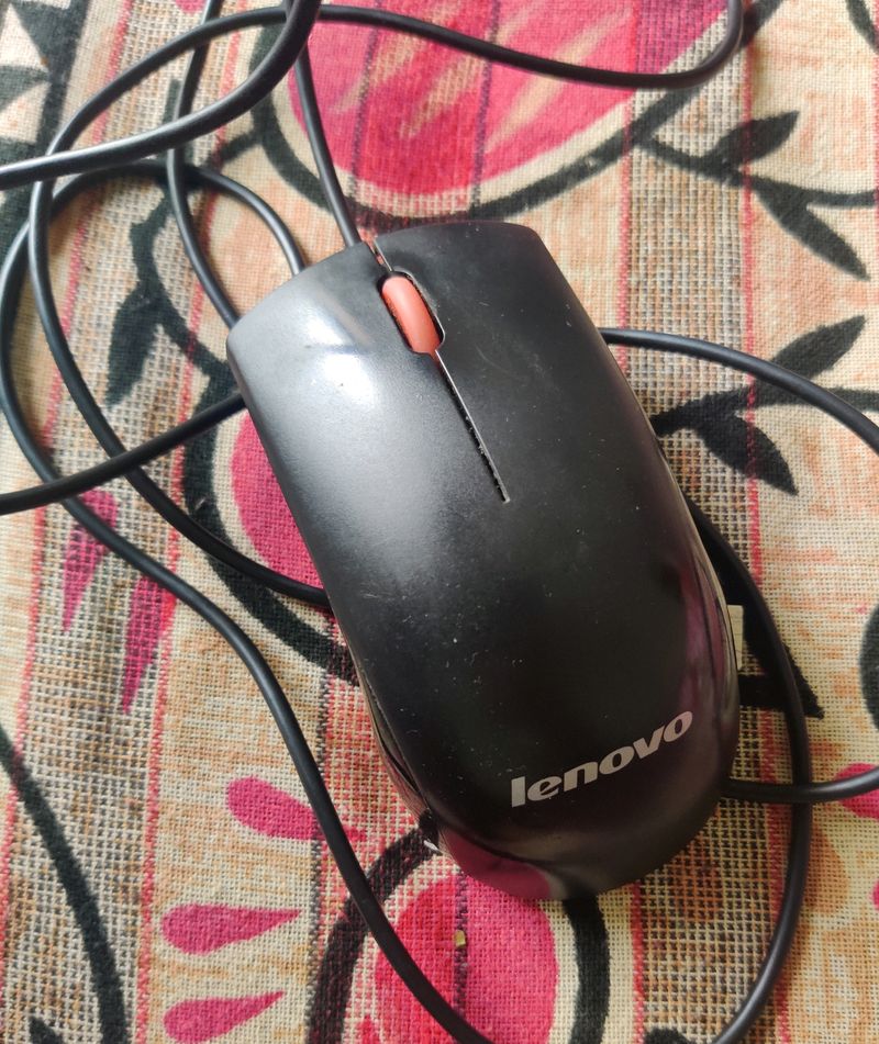 Wired Lenovo Mouse