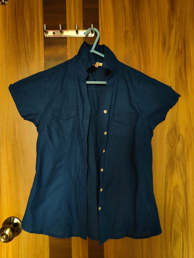 NavyBlue Women Shirt / Blouse Top