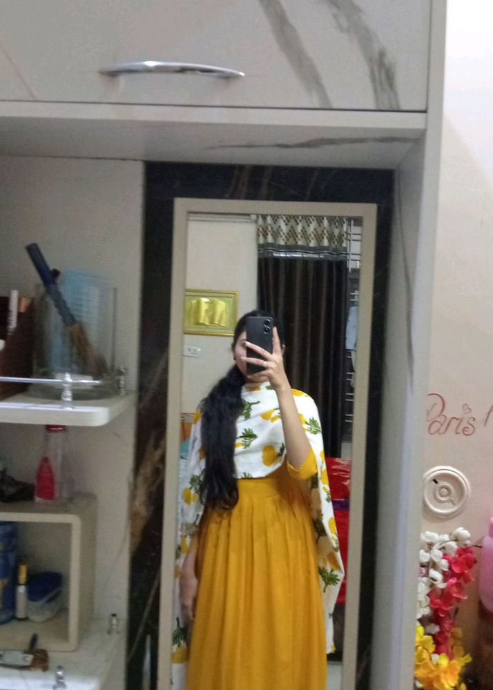 Full Flared Anarkali Kurti