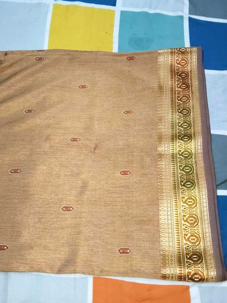 Mysore Silk With Bnanarsi Looking Saree