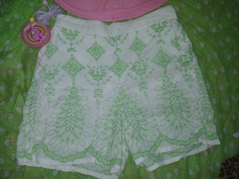 Women Embroidered Short