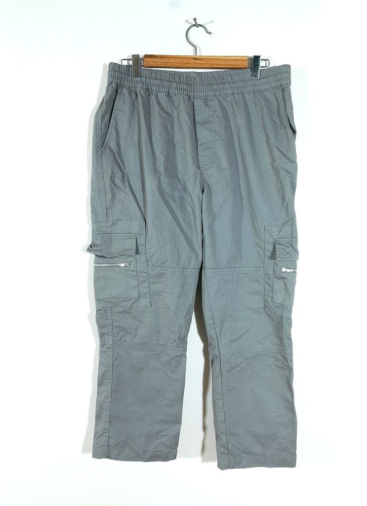 Grey Cargo Pant For Men's