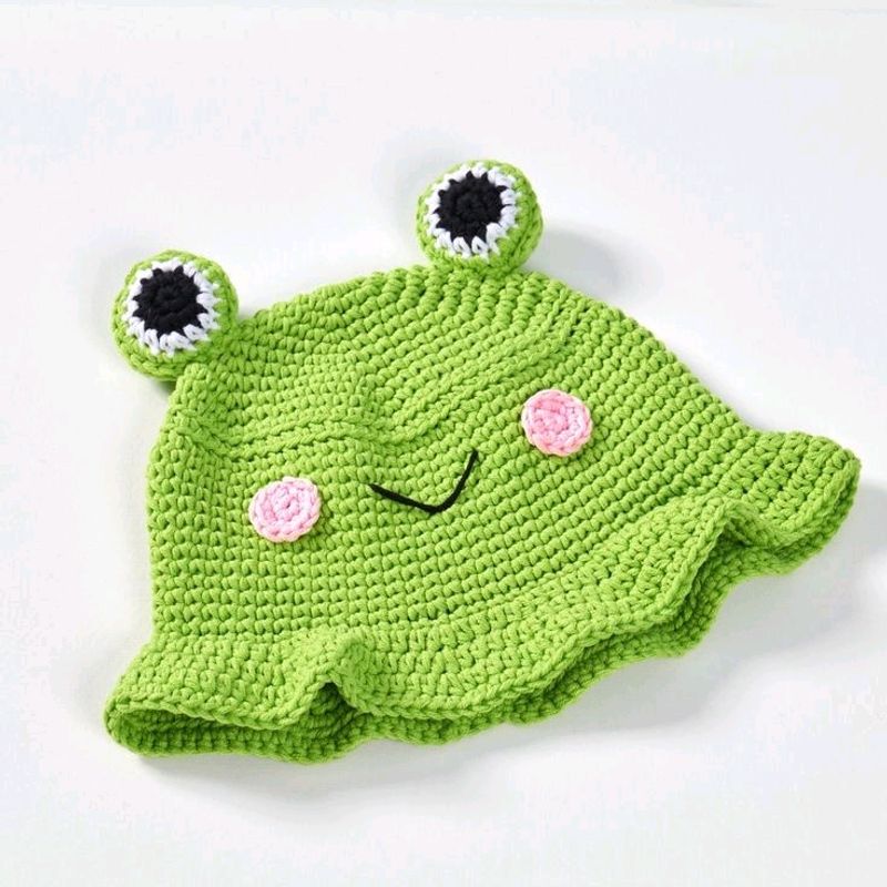 Crochet Frog Cap