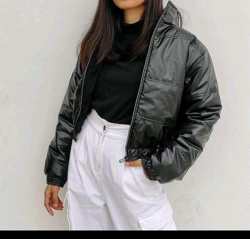 Black Bomber Jacket For Women