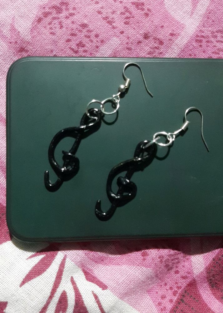 Music Clay Earrings